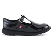 Kickers Kick T-Bar Patent Leather Junior Shoes Kickers